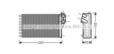 AVA QUALITY COOLING cn6232 -  Теплообменник, отопление салона